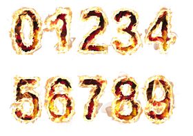 火焰数字