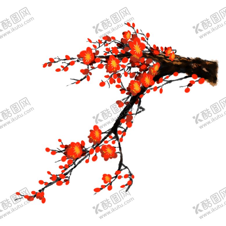 编号：36779006162248177664【酷图网】源文件下载-中国风水墨梅
