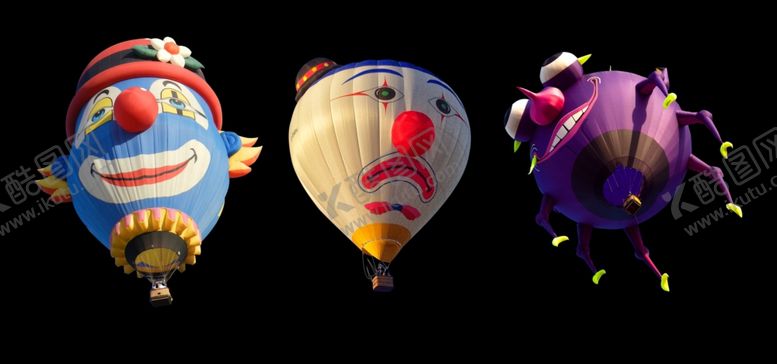 编号：47690110161547041996【酷图网】源文件下载-有趣的热气球png图片