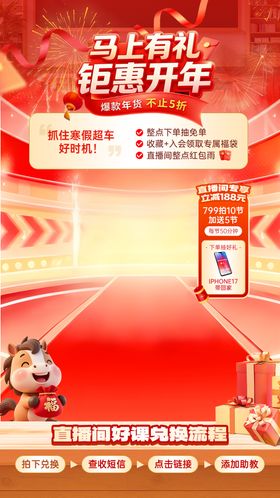 年货节大促直播间