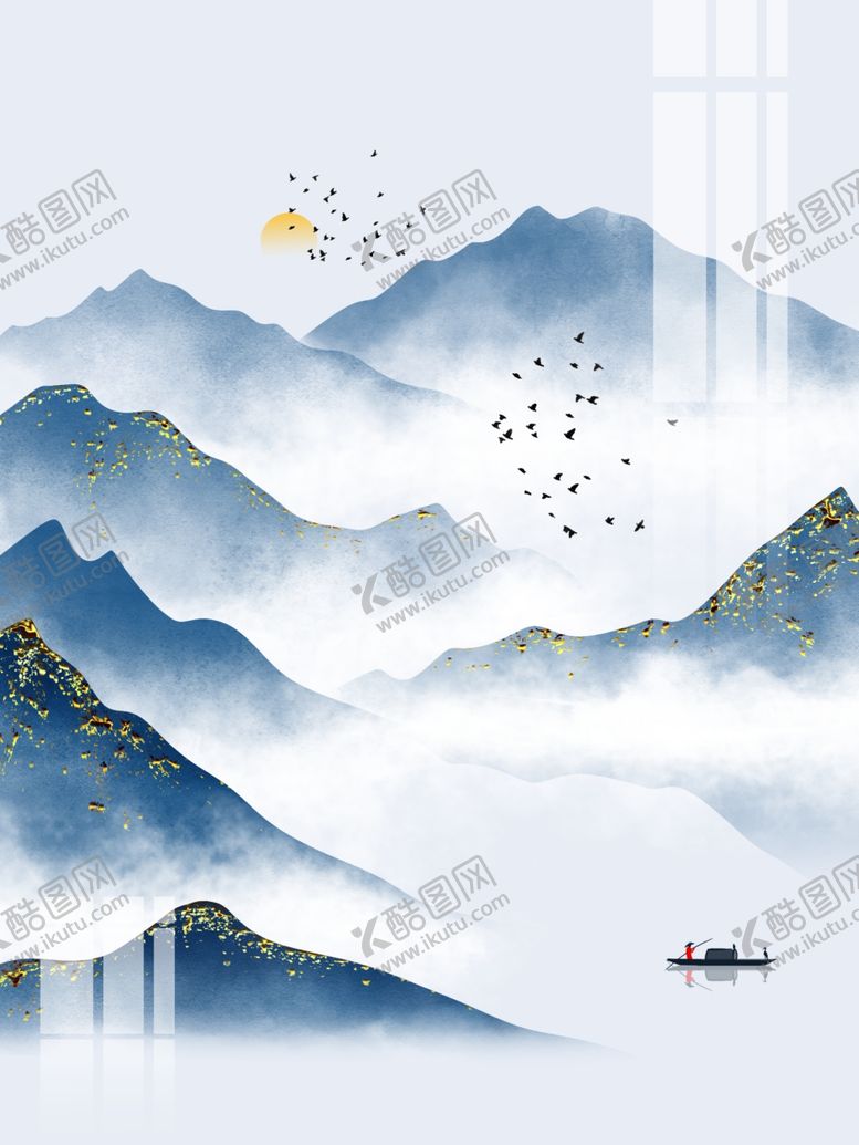 编号：28985802130127365085【酷图网】源文件下载-中式山水画