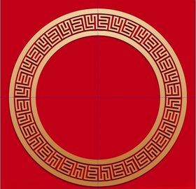 中国风边框金色