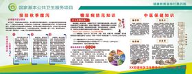 秋季中医养生健康教育宣传栏进补禁忌腹泻