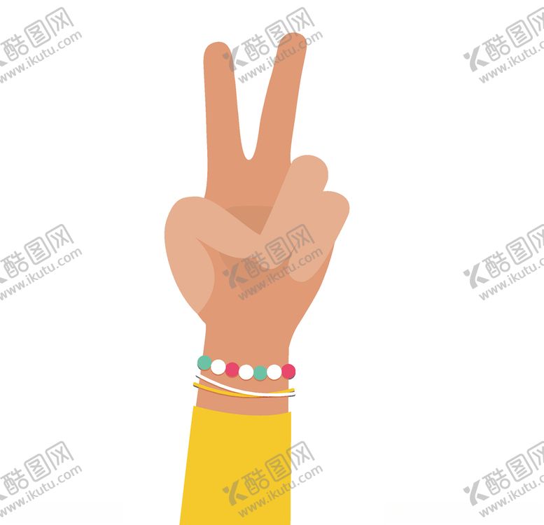 编号：63754510250750418193【酷图网】源文件下载-胜利手势
