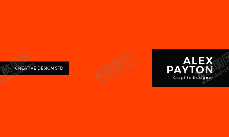 编号：52923910292258271464【酷图网】源文件下载-双色调名片背面