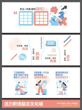 活力职场励志创意文化墙