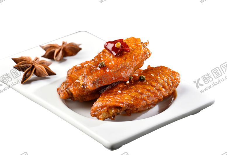 编号：84297110160943352929【酷图网】源文件下载-烤鸡翅美食食材海报素材