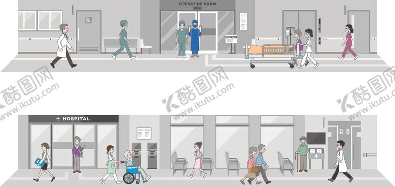 编号：83629507050533163954【酷图网】源文件下载-卡通医院