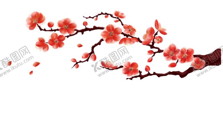 编号：90280309250352171030【酷图网】源文件下载-中国风水墨梅