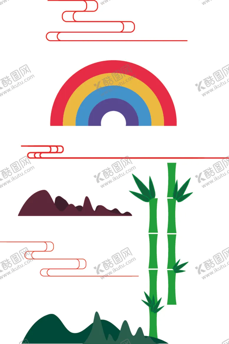 编号：18452301300956301237【酷图网】源文件下载-中国元素山青竹