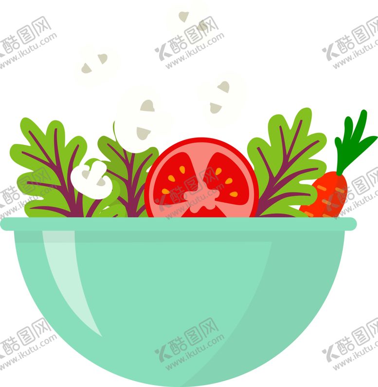 编号：53611412261149271715【酷图网】源文件下载-手绘沙拉免抠图
