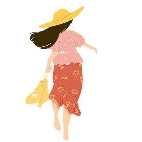 手绘女孩