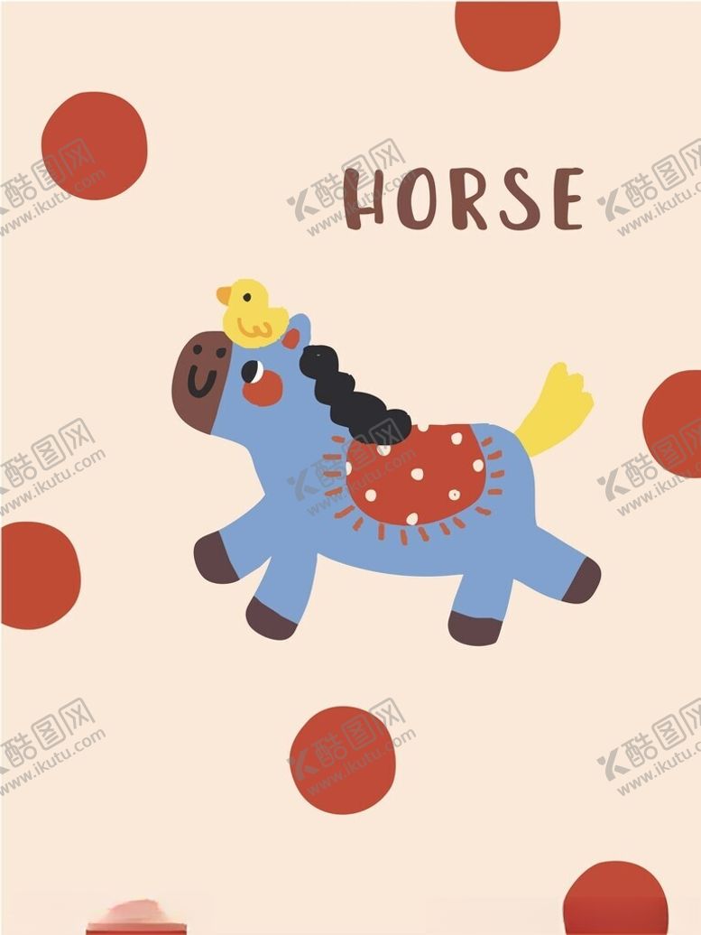 编号：65136804031342004147【酷图网】源文件下载-卡通小马插画