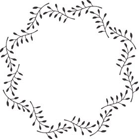 手绘花藤边框