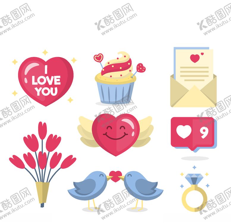 编号：78682509270904163160【酷图网】源文件下载-浪漫情人节元素