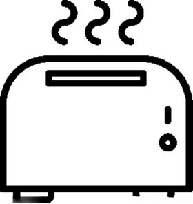 矢量面包机线稿