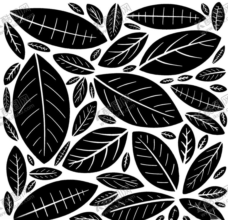 编号：84444110280723446360【酷图网】源文件下载-抽象叶子图案
