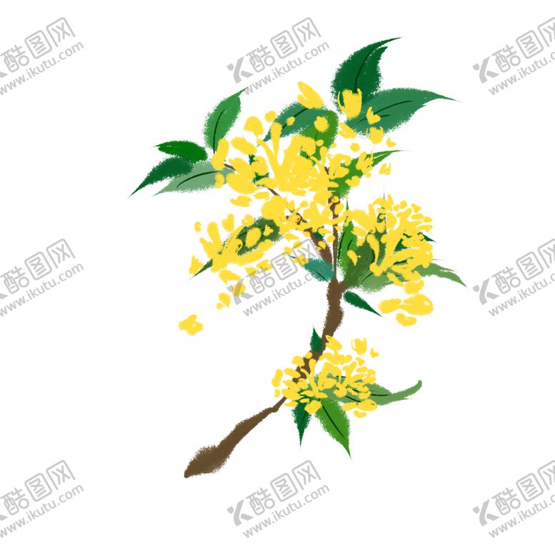 编号：72640902102353186939【酷图网】源文件下载- 手绘桂花png免抠素材