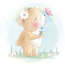 温馨浪漫儿童插画
