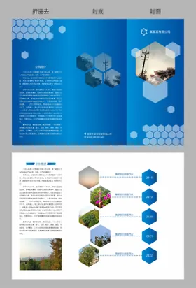 三折页图案dm单花纹
