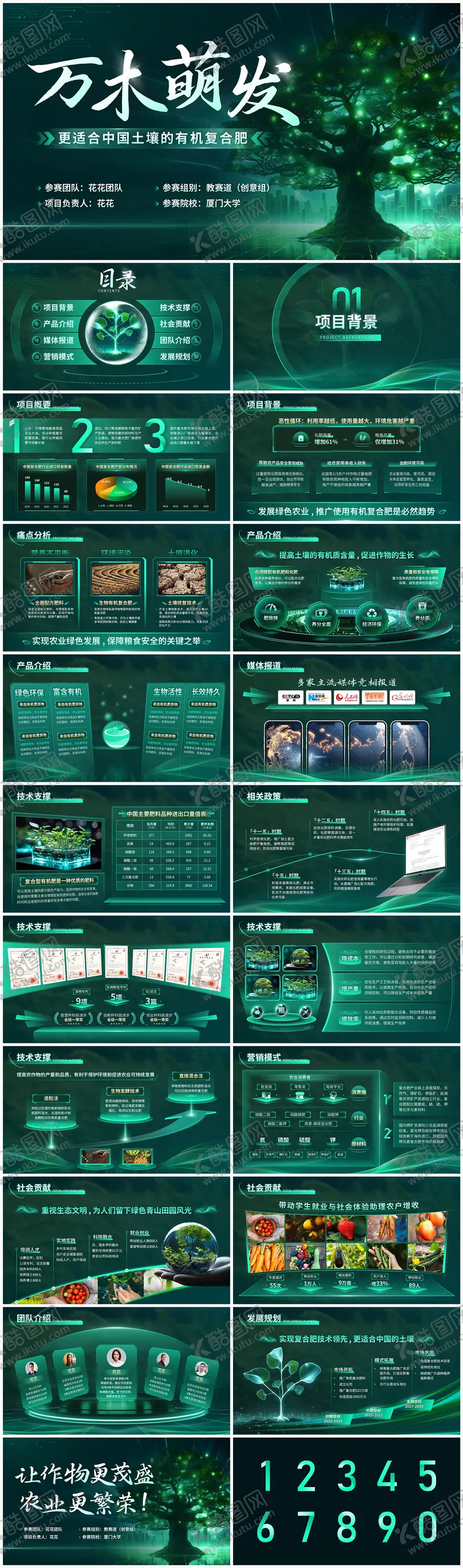编号：45614004081947266047【酷图网】源文件下载-青绿色创赛科技PPT模板