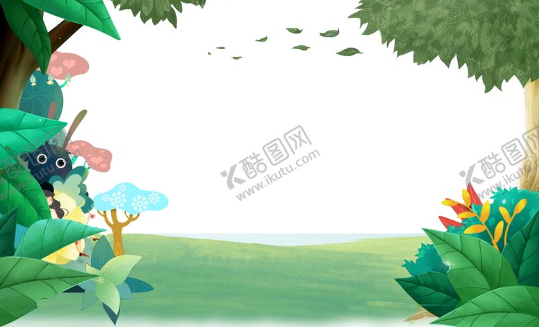编号：90778810210631339332【酷图网】源文件下载-卡通春天背景