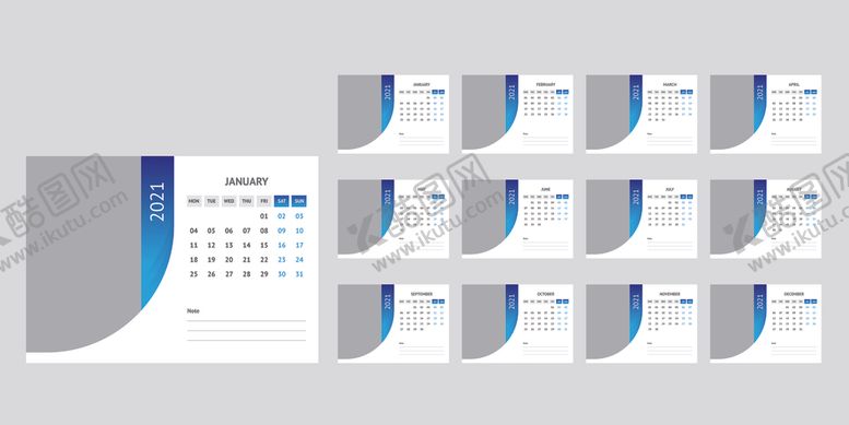 编号：89011109192014083680【酷图网】源文件下载-2021年日历
