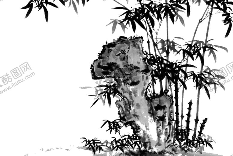 编号：67395504221100155374【酷图网】源文件下载-水墨竹子