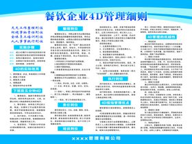 餐饮企业4D管理细则