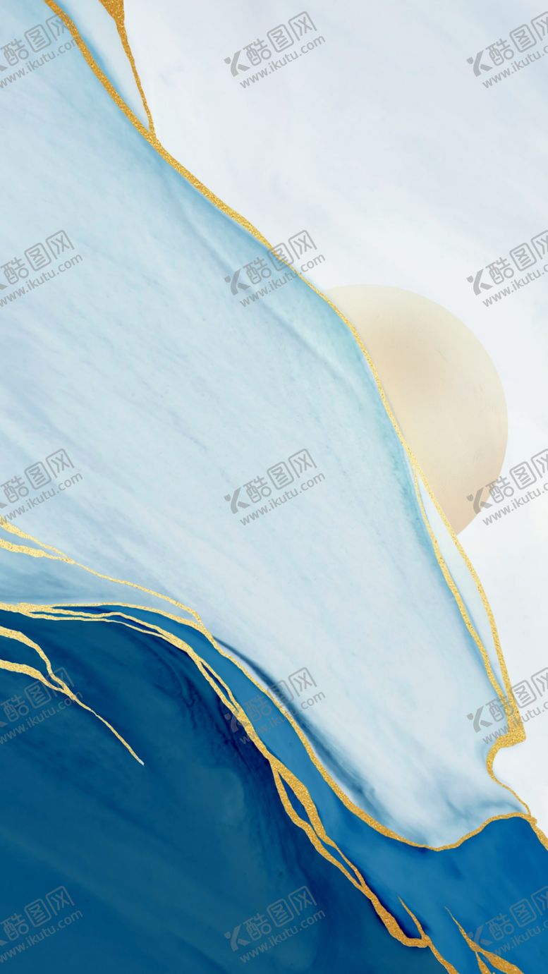 编号：52395102240603562478【酷图网】源文件下载-蓝白色鎏金霜降