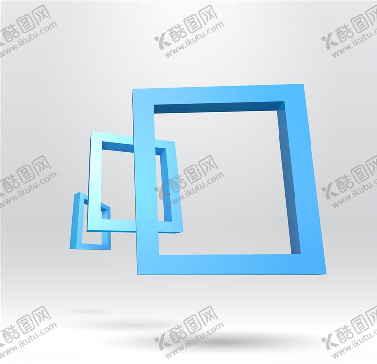编号：70686307011419253051【酷图网】源文件下载-蓝色几何相框