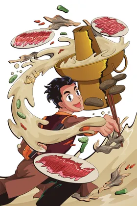 火锅聚餐折页特惠