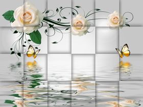花卉背景墙