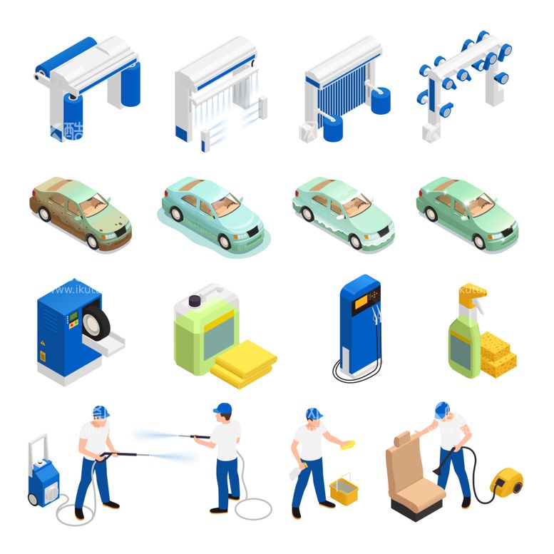 编号：22190812230326306408【酷图网】源文件下载-洗车