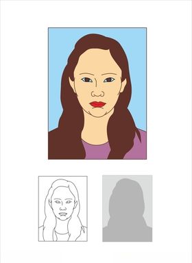 报名照女