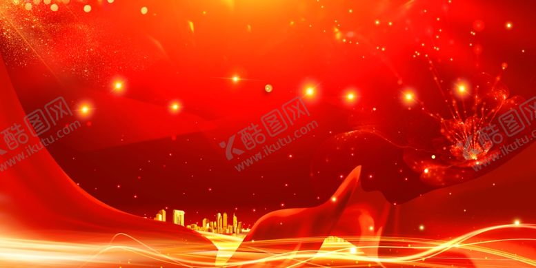 编号：27592401241037565610【酷图网】源文件下载-红色喜庆展板背景