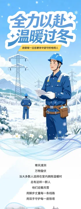 冬季寒潮保供电温暖过冬