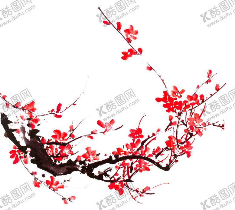 编号：32120309171430024907【酷图网】源文件下载-中国风水墨梅