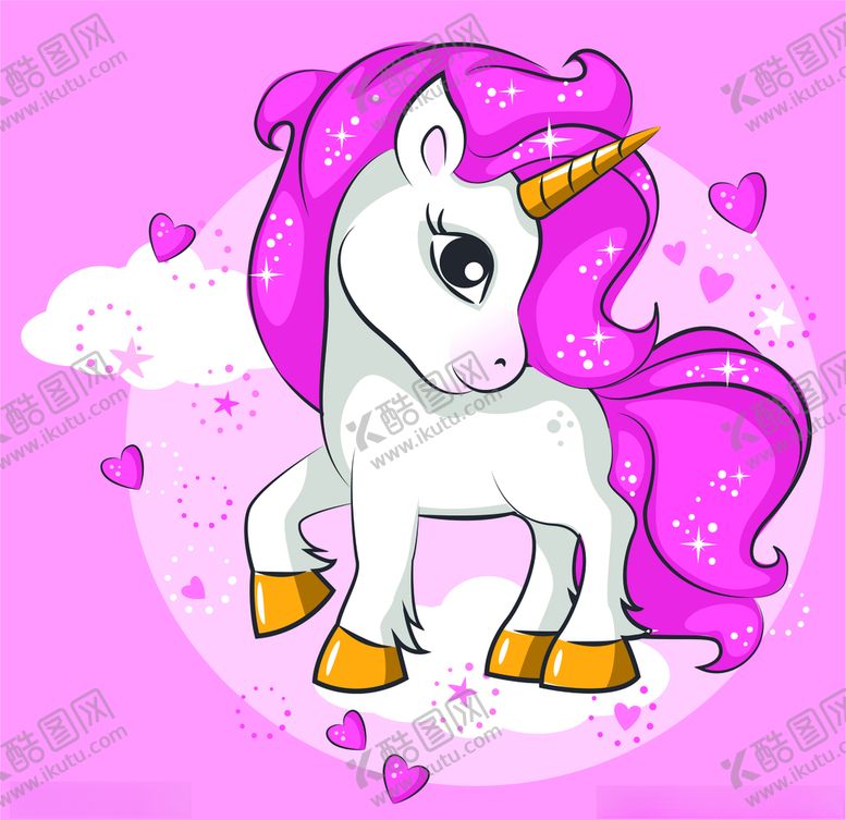 编号：71996809131540185758【酷图网】源文件下载-粉色独角兽