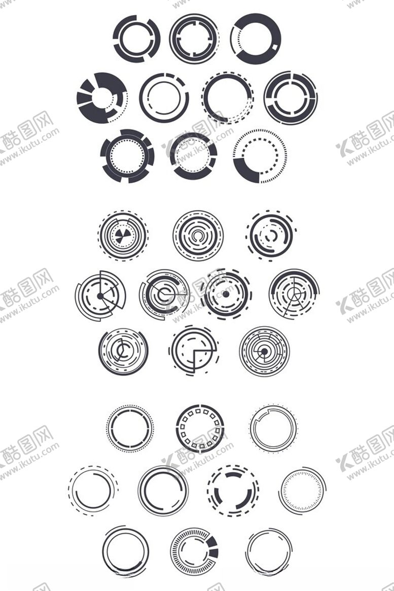 编号：60991304271726342204【酷图网】源文件下载-各式金属垫圈展示