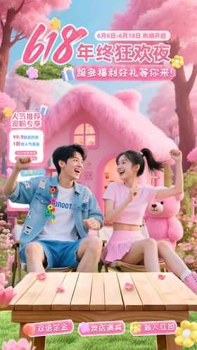 618年终狂欢夜海报