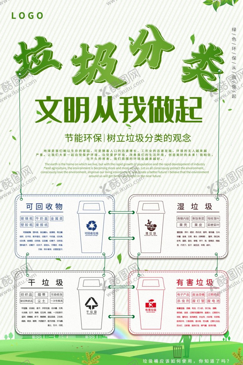 编号：91521210301249565334【酷图网】源文件下载-垃圾分类展板