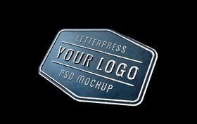 标志样机logo效果复古字智能贴图