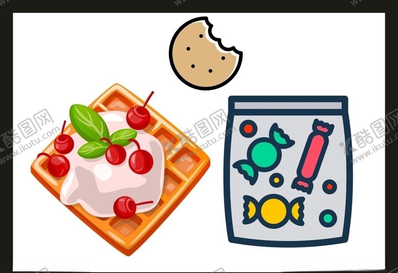 编号：26447106270429382497【酷图网】源文件下载-卡通美食餐饮
