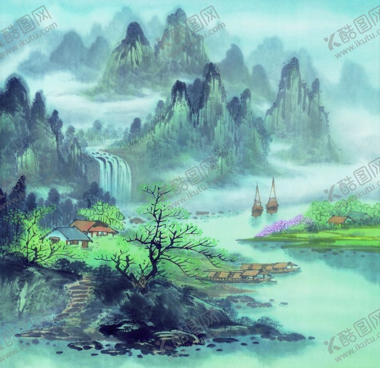 编号：21670012101440212908【酷图网】源文件下载-山水画