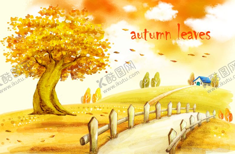 编号：77704609231510056314【酷图网】源文件下载-水彩秋季