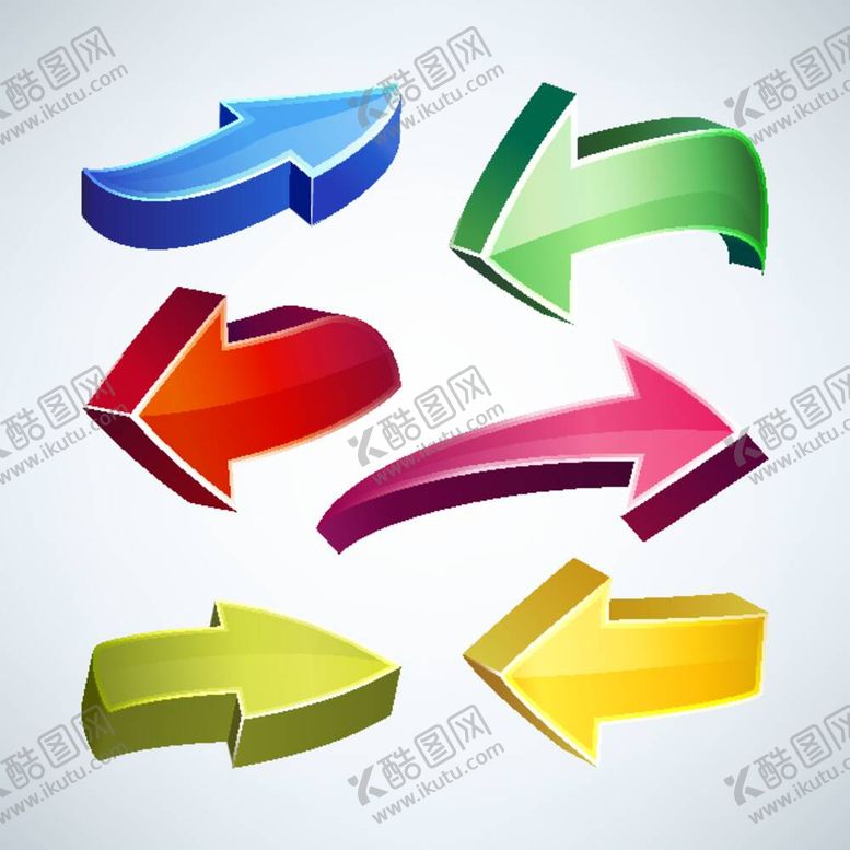 编号：18512612061120129027【酷图网】源文件下载-手绘箭头方向