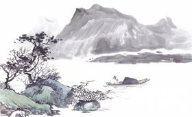水墨山水素材