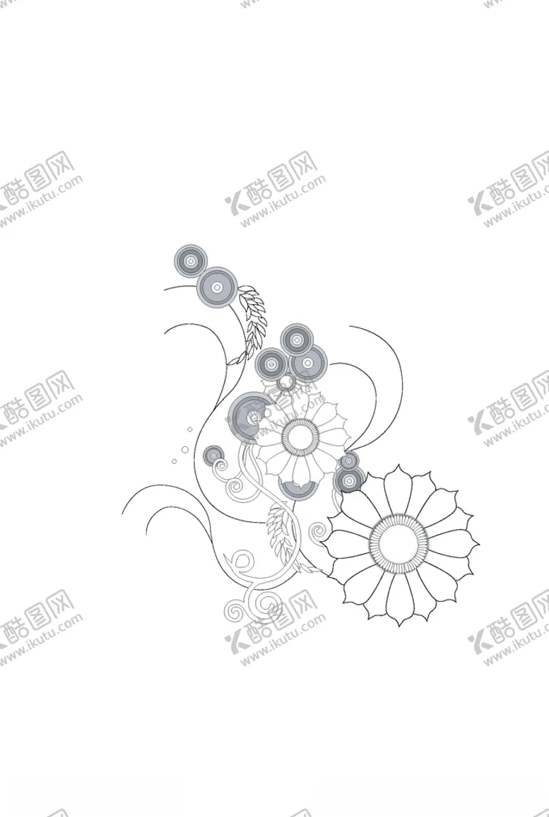 编号：46162906272107023094【酷图网】源文件下载-鲜花印花