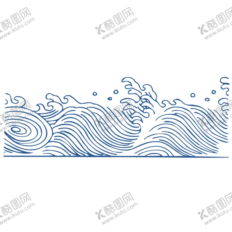 编号：92998103120547278725【酷图网】源文件下载-清代官服水波纹PNG高清图